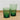 Straight Glasses - 2 Sizes - Green