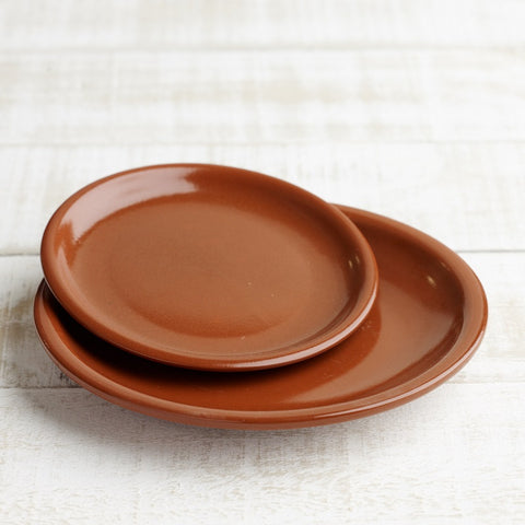 Spanish Terracotta plates - 2 sizes, 2 colours