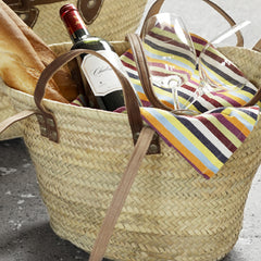 French Market Basket Two Handles