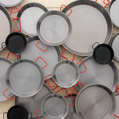 Spanish Paella Pans -polished steel - 10 sizes