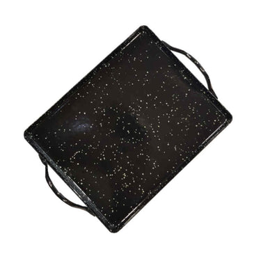Flat enamel tray 17x21x1.5cm