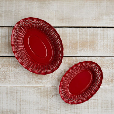 French Made Red Baskets chips bread, fried chicken