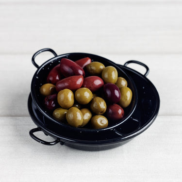 Enamel black tapas dishes 10cm & 12cm