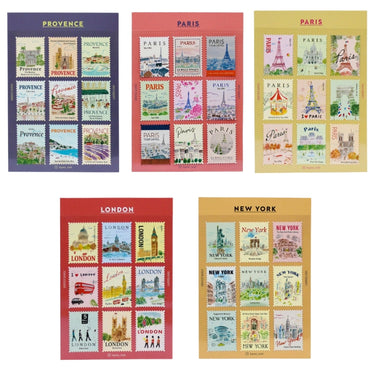 L'apres-midi City Sticker-Stamps NEW