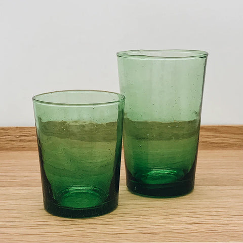Straight Glasses - 2 sizes - Green