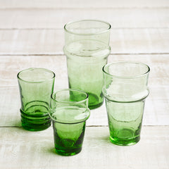 Tea Glasses - Green - 3 sizes