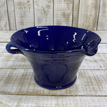 Spanish Terracotta Narrow Based Bowls With Handles & Lip - 3 Colours, 2 Sizes