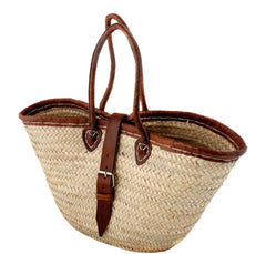 French Market Basket with Buckle and strap