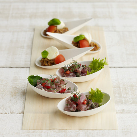 Disposable Canape Dishes - in 5 shapes