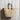 Venician French Market Basket with round charcoal leather handle 