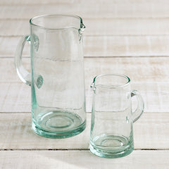 Beldi Morrocan Glass Jugs 12cm /300ml & 19cm/1 litre 