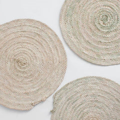 Handwoven Moroccan round placemat