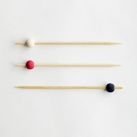 Disposable Bamboo Skewer - Colour Ball