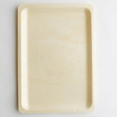 Disposable Wooden Platter x5