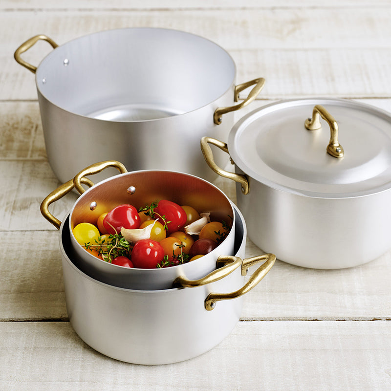 Ottinetti two handle pots with lids